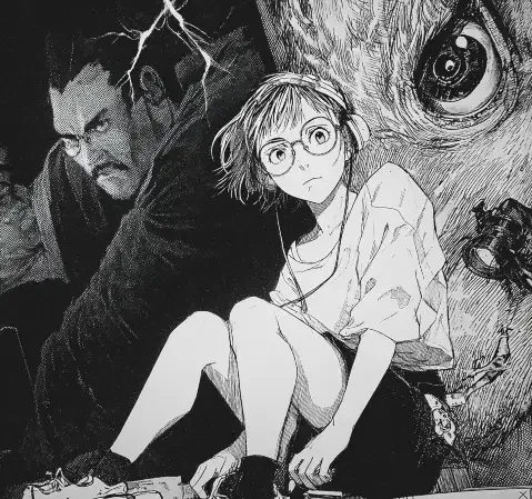 生活漫画中的退休老爷爷角色
